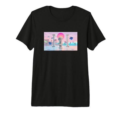 Vaporwave Aesthetic Trippy Vapor Wave T-Shirt - Graphic Print Men Women - T-Shirt, Sweatshirt, Hoodie