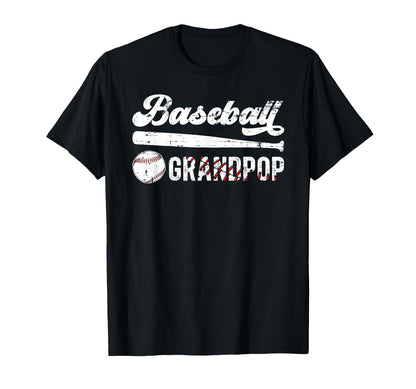 Baseball Grandpop Baseball Player T-Shirt - Aesthetic Graphic Men Women - T-Shirt, Sweatshirt, Hoodie