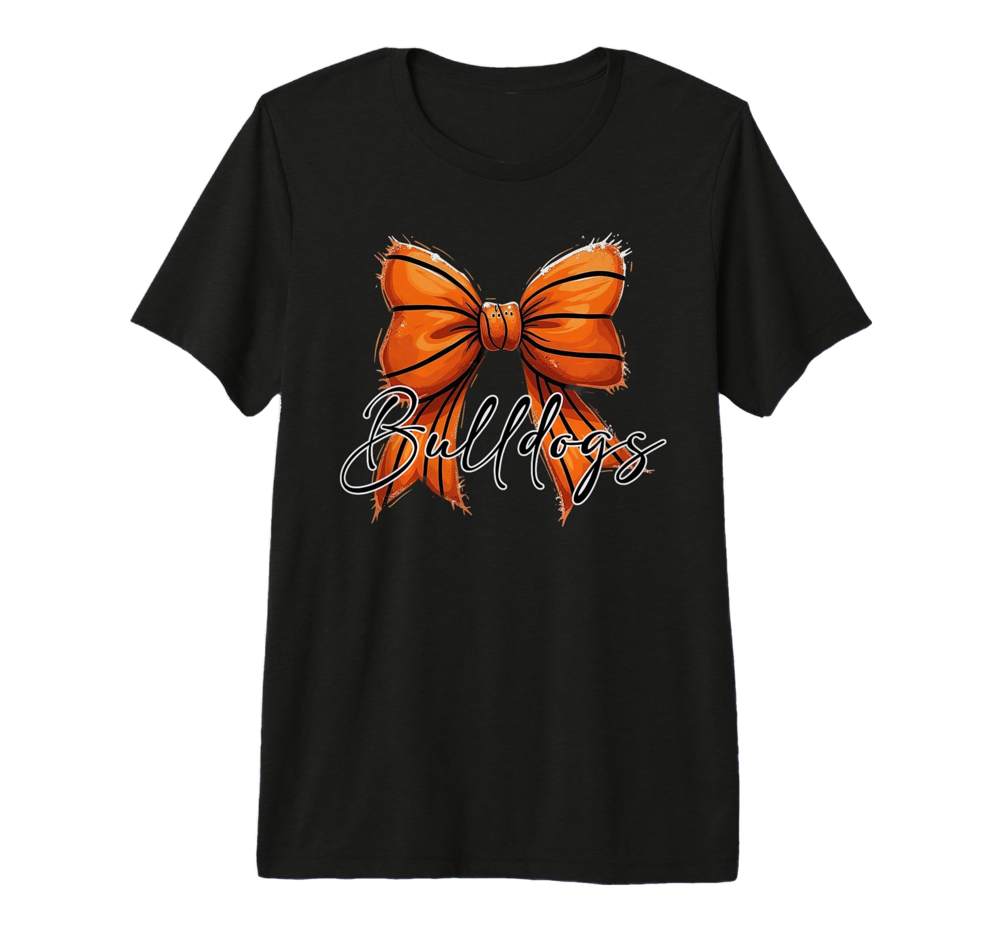 Bulldogs Basketball Mom Coquette Bow T-Shirt - Graphic Print Men Women - T-Shirt, Sweatshirt, Hoodie