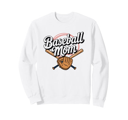 Baseball Mom Game Day Sweatshirt - Trendy Graphic Unisex - T-Shirt, Sweatshirt, Hoodie