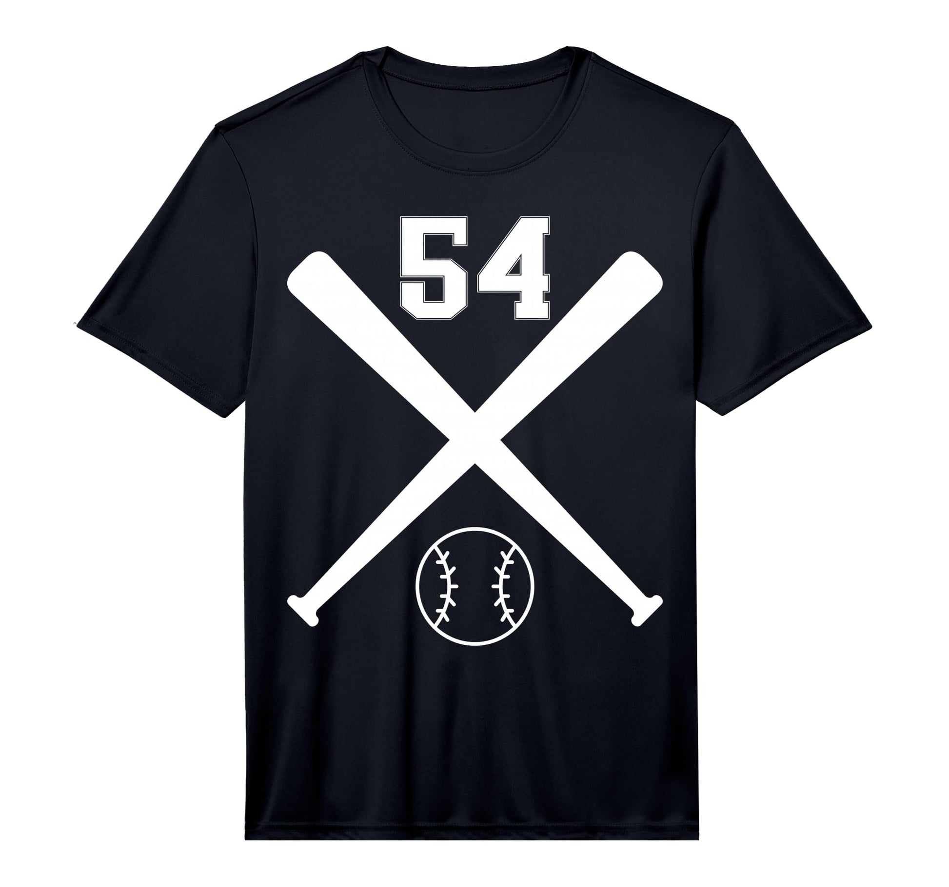Baseball Softball Number 54 T-Shirt - Streetwear Style for Adults - T-Shirt, Sweatshirt, Hoodie