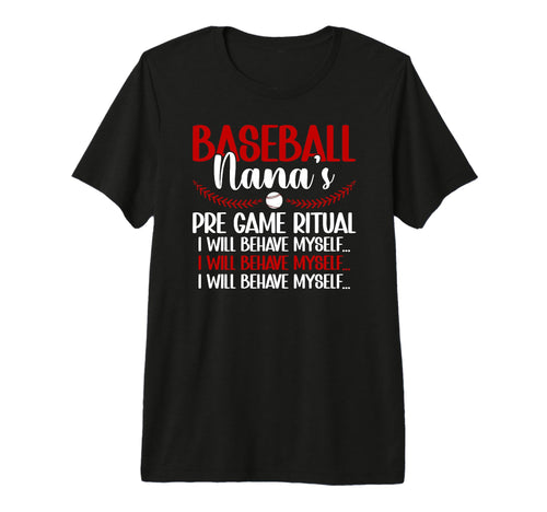 Baseball Nana Funny Nana Baseball T-Shirt - Custom Art Print for Adults - T-Shirt, Sweatshirt, Hoodie