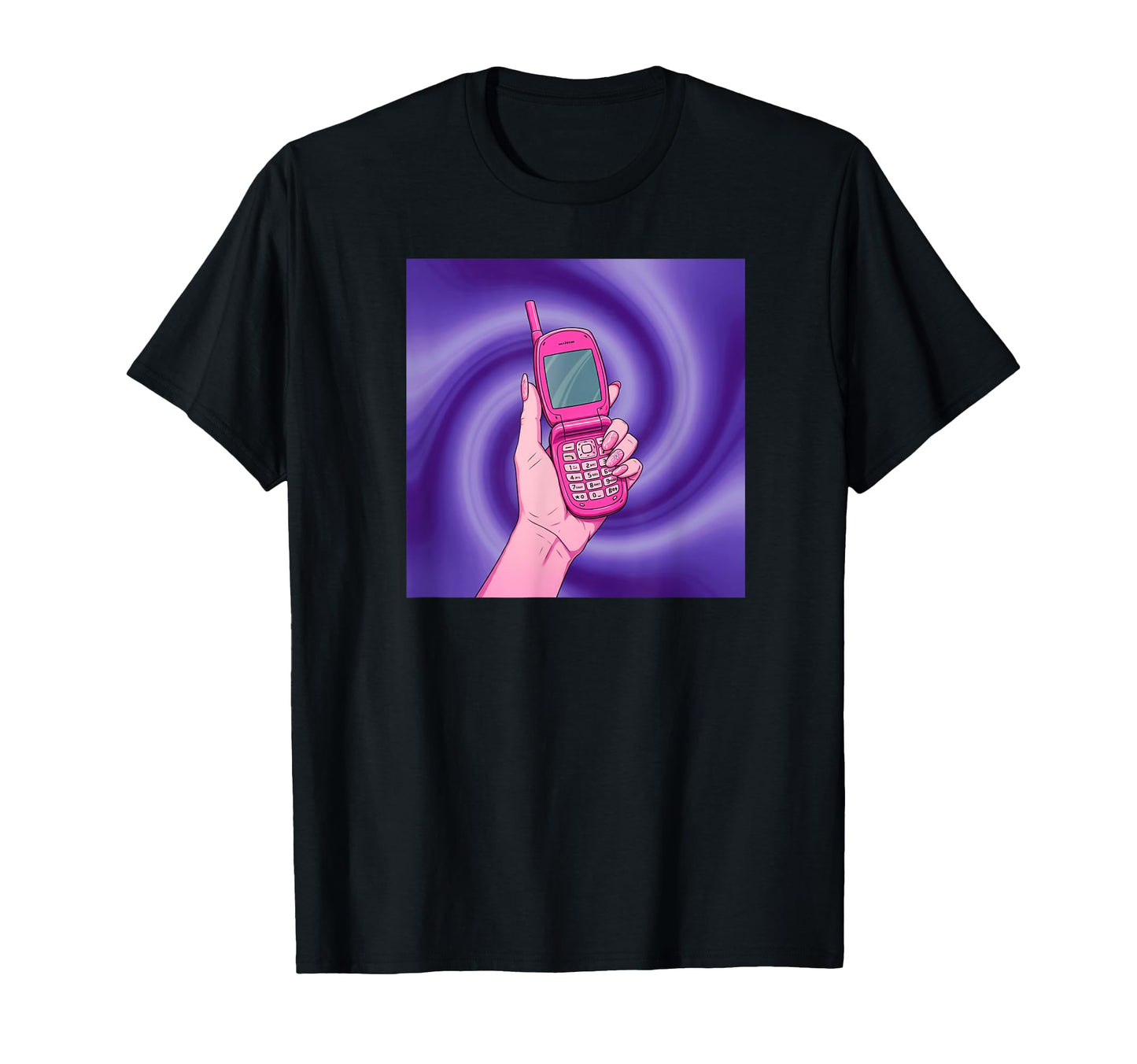 Phone Call Portal Y2K Aesthetic T-Shirt - Minimalist Print for Adults - T-Shirt, Sweatshirt, Hoodie