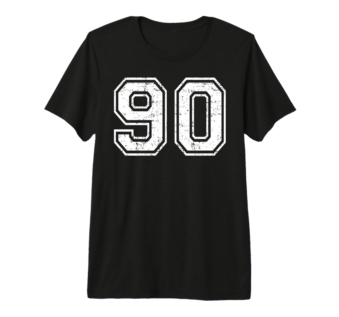 90 Number Ninety Team Sports Grunge T-Shirt - Streetwear Style Men Women - T-Shirt, Sweatshirt, Hoodie