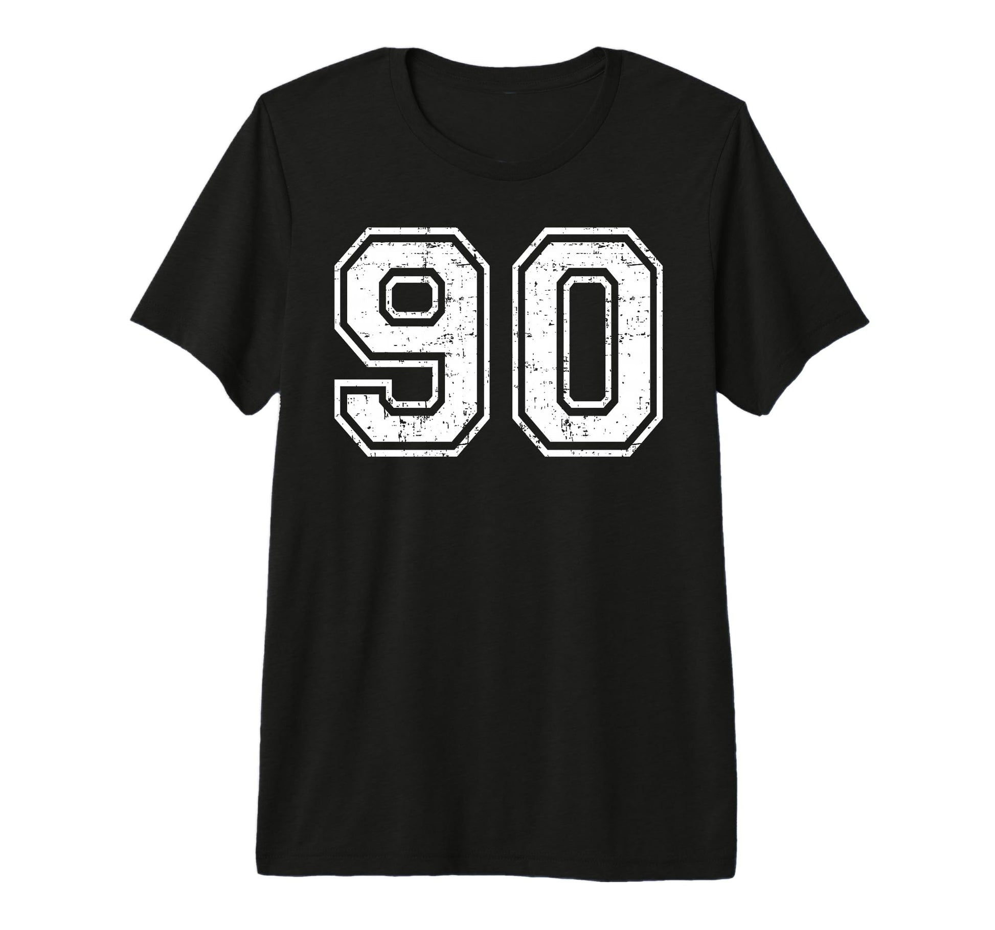 90 Number Ninety Team Sports Grunge T-Shirt - Streetwear Style Men Women - T-Shirt, Sweatshirt, Hoodie