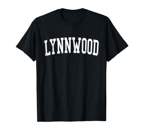 Lynnwood Wa Distressed White Varsity T-Shirt - Unique Graphic for Adults - T-Shirt, Sweatshirt, Hoodie