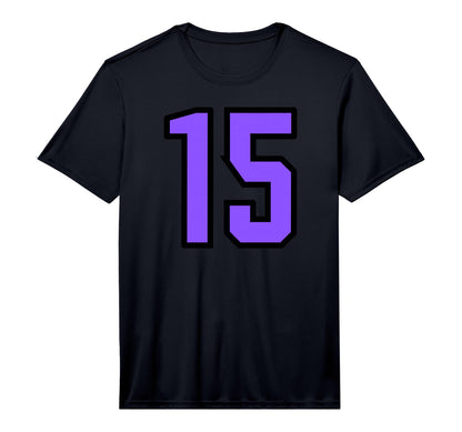 Purple Black Sports Team T-Shirt - Casual Everyday Wear for Adults - T-Shirt, Sweatshirt, Hoodie