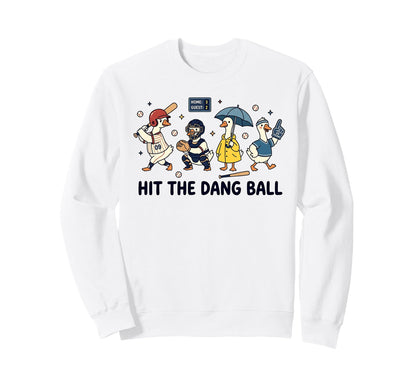 Baseball Season Game Day Silly Sweatshirt - Casual Everyday Wear Unisex - T-Shirt, Sweatshirt, Hoodie