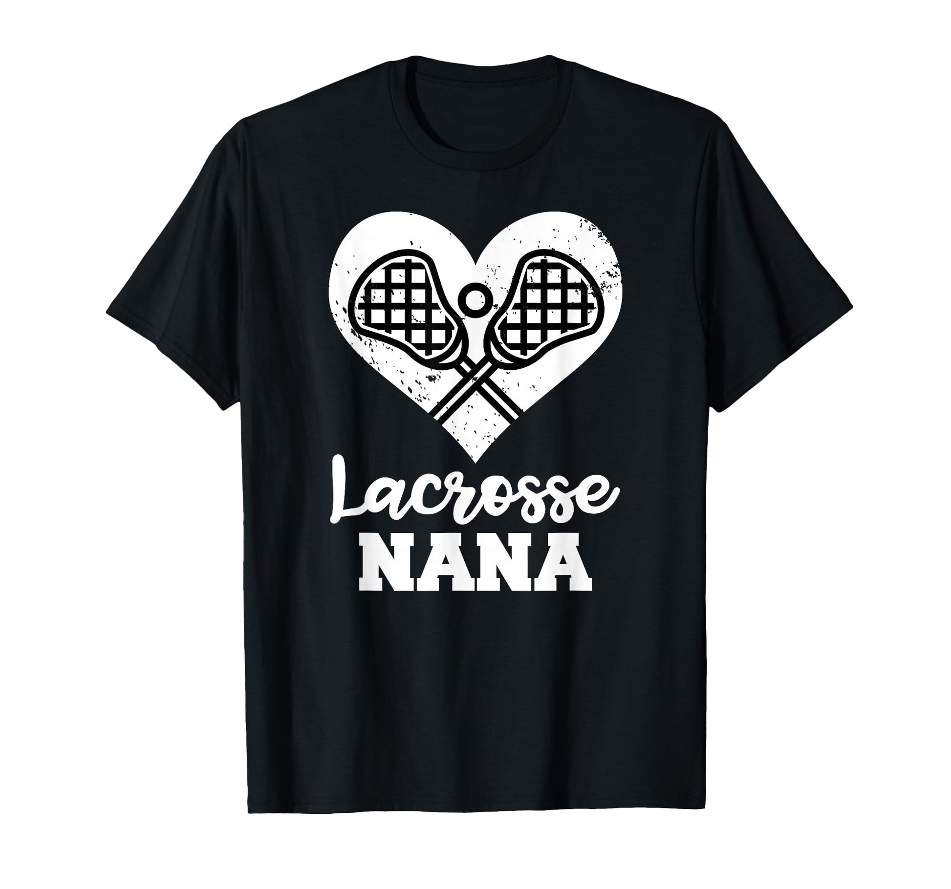 Lacrosse Nana Heart Funny Lacrosse T-Shirt - Streetwear Style for Adults - T-Shirt, Sweatshirt, Hoodie