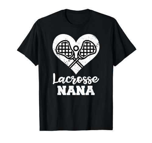 Lacrosse Nana Heart Funny Lacrosse T-Shirt - Streetwear Style for Adults - T-Shirt, Sweatshirt, Hoodie