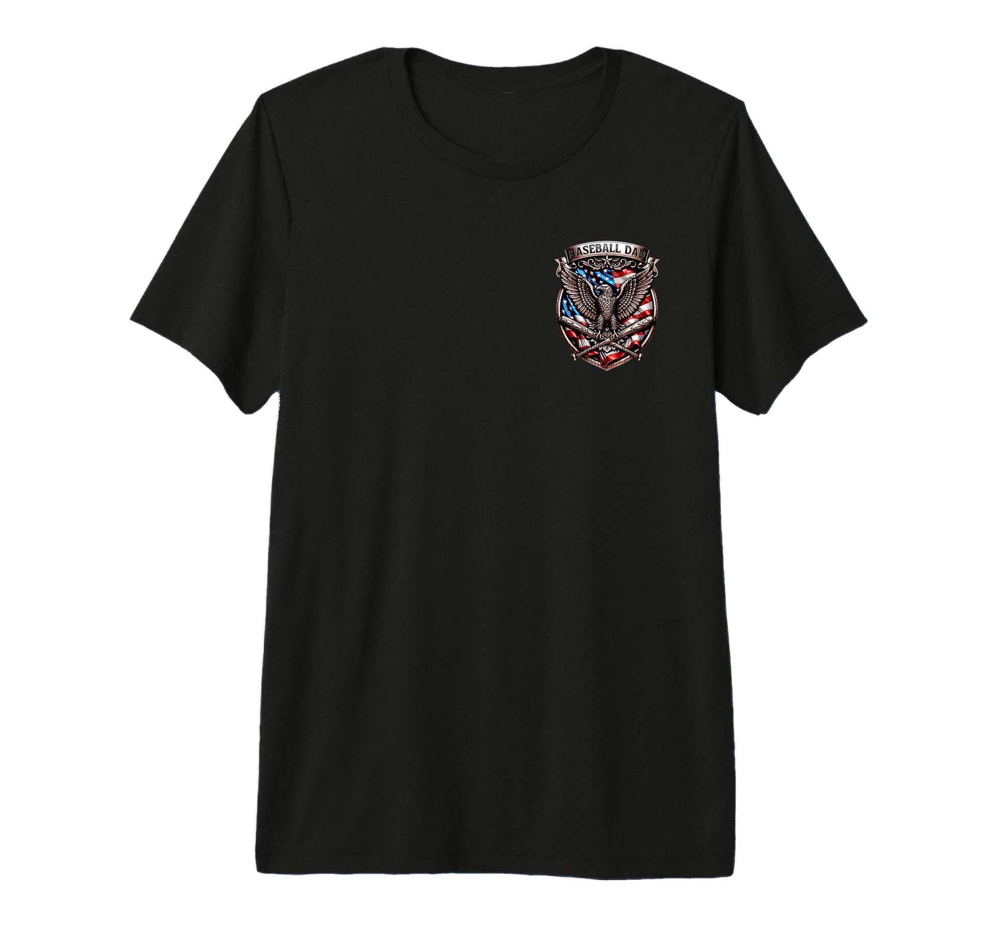 Mens Usa Patriotic Baseball Dad T-Shirt - Custom Art Print Men Women - T-Shirt, Sweatshirt, Hoodie