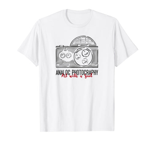 Analog Photography Art Soul Camera T-Shirt - Graphic Print for Adults - T-Shirt, Sweatshirt, Hoodie