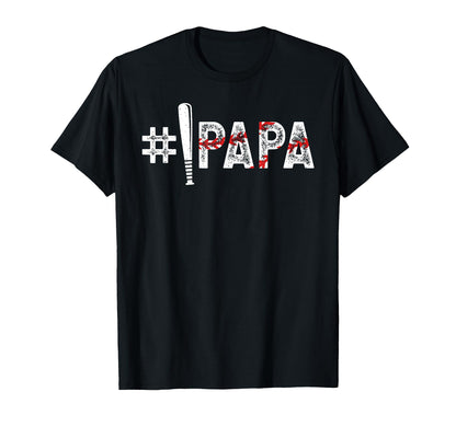 1 Papa Baseball Papa Baseball Player T-Shirt - Minimalist Print for Adults - T-Shirt, Sweatshirt, Hoodie