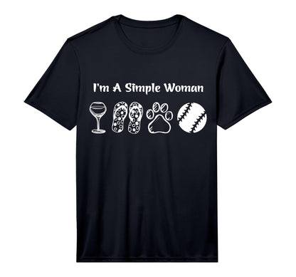Mens Im Simple Wine Flip Flop Dog T-Shirt - Novelty Apparel for Adults - T-Shirt, Sweatshirt, Hoodie