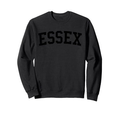 Essex Md Distressed Black Varsity Sweatshirt - Novelty Apparel Men Women - T-Shirt, Sweatshirt, Hoodie
