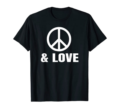 Peace Sign And Love T-Shirt - Casual Everyday Wear Men Women - T-Shirt, Sweatshirt, Hoodie