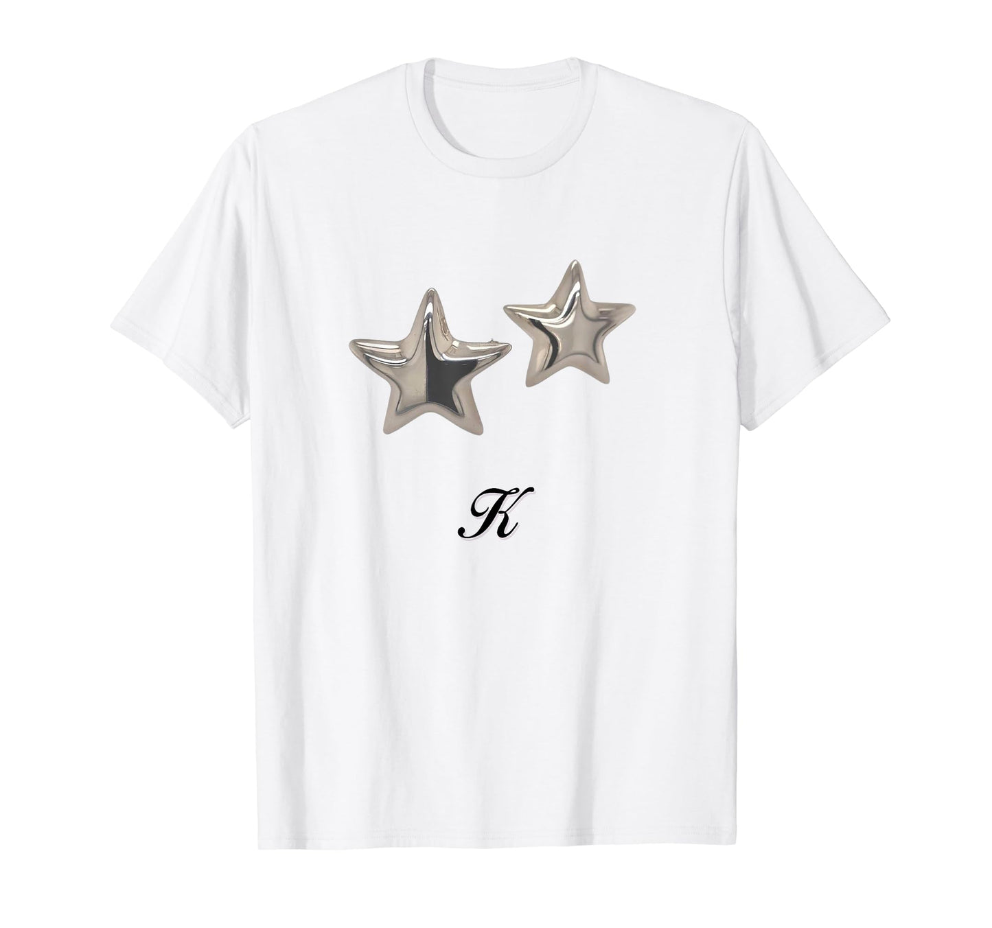 Star K Coquette Girlcore Y2K Aesthetic T-Shirt - Custom Art Print Men Women - T-Shirt, Sweatshirt, Hoodie
