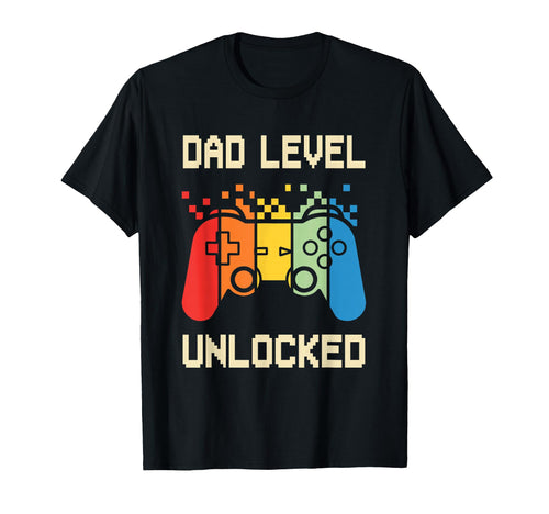 Dad Level Unlocked Funny New Dad Father T-Shirt - Minimalist Print Unisex - T-Shirt, Sweatshirt, Hoodie