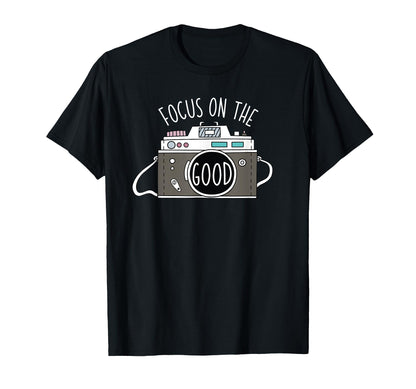 Photo Camera Positive Photographer T-Shirt - Casual Everyday Wear Men Women - T-Shirt, Sweatshirt, Hoodie