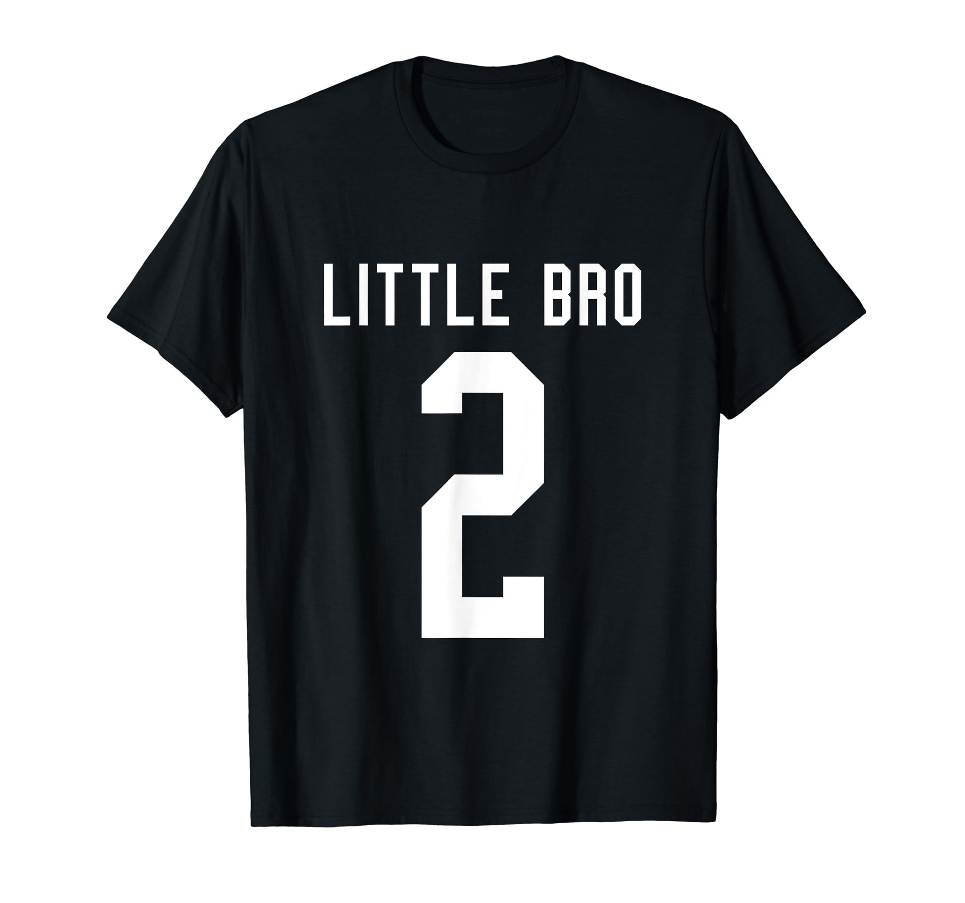 Number 2 Little Bro Biggest Fan T-Shirt - Custom Art Print Men Women - T-Shirt, Sweatshirt, Hoodie