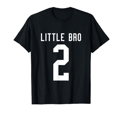 Number 2 Little Bro Biggest Fan T-Shirt - Custom Art Print Men Women - T-Shirt, Sweatshirt, Hoodie