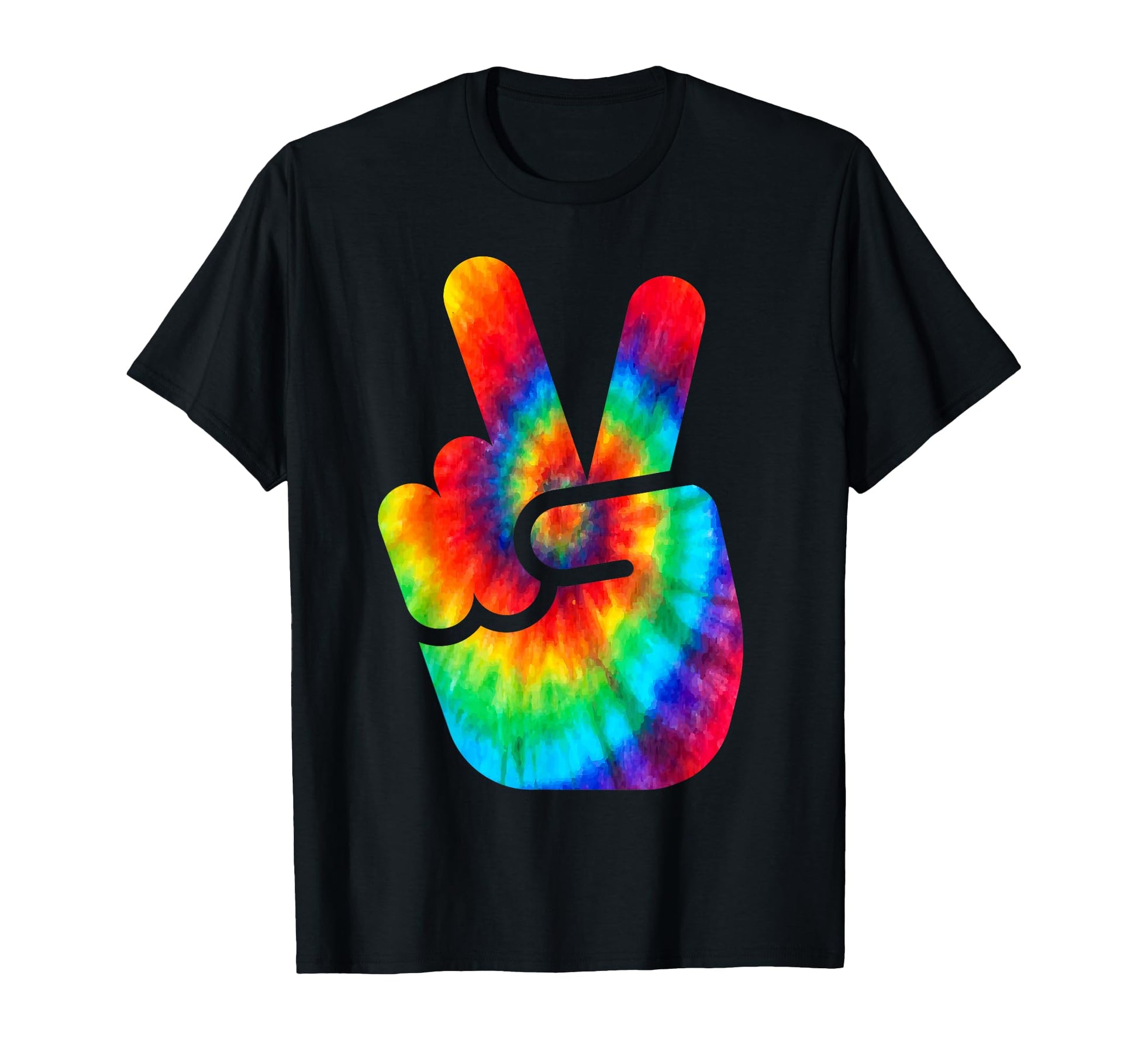 Peace Hand Tie Dye And T-Shirt - Unique Graphic Men Women - T-Shirt, Sweatshirt, Hoodie