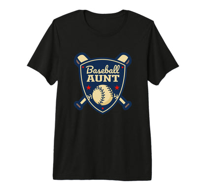 Baseball Aunt Matching Family Baseball T-Shirt - Graphic Print Unisex - T-Shirt, Sweatshirt, Hoodie