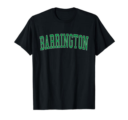 Barrington Il Distressed Green T-Shirt - Minimalist Print for Adults - T-Shirt, Sweatshirt, Hoodie