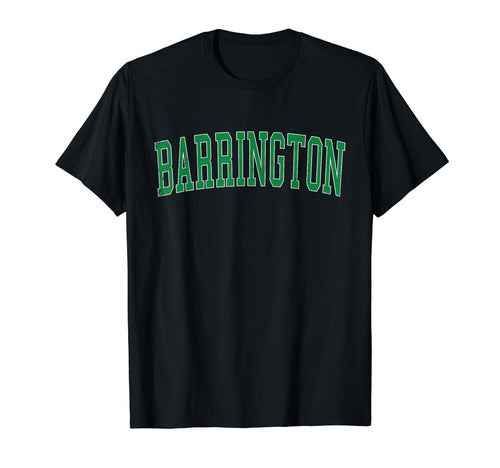 Barrington Il Distressed Green T-Shirt - Minimalist Print for Adults - T-Shirt, Sweatshirt, Hoodie