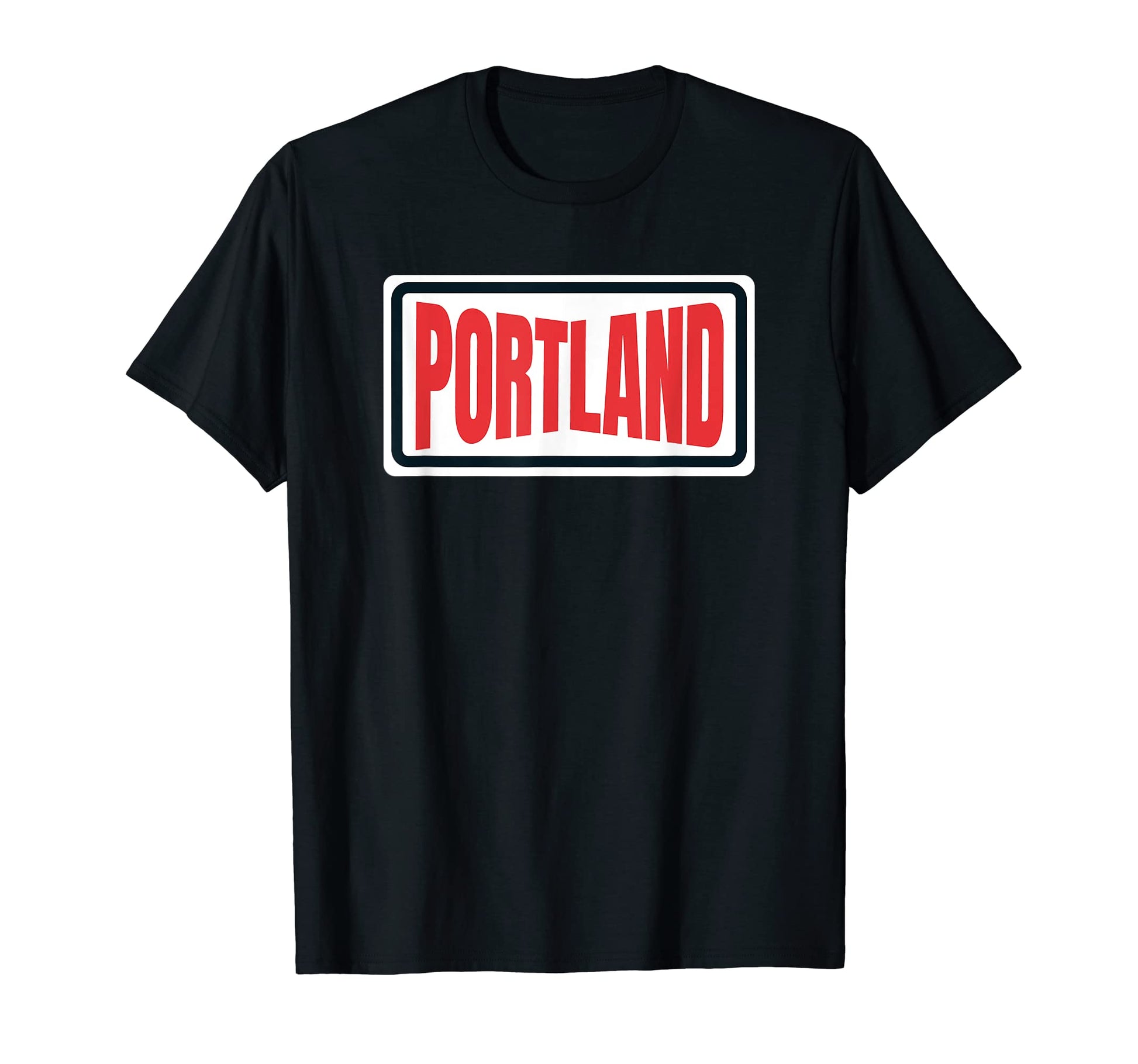 Red Portland Striped Portland Red Old T-Shirt - Custom Art Print Unisex - T-Shirt, Sweatshirt, Hoodie