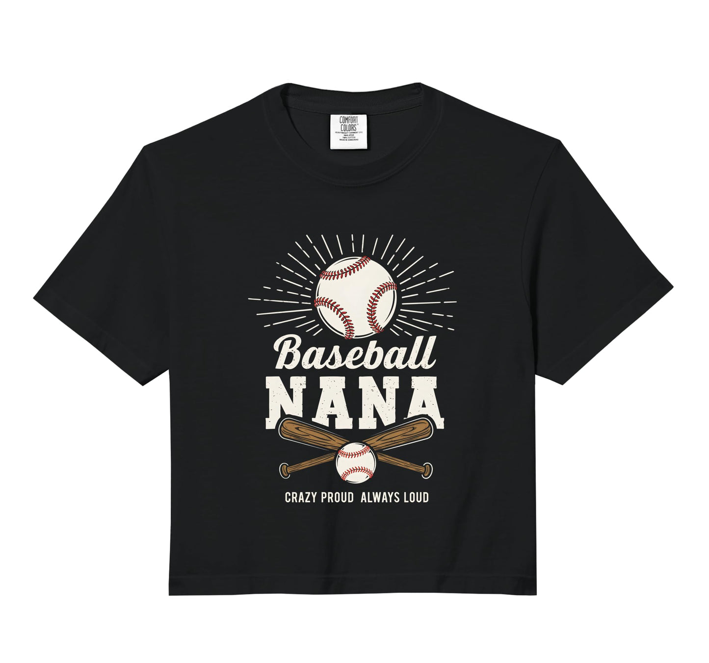 Baseball Nana Proud Grandma Sweatshirt - Casual Everyday Wear Men Women - T-Shirt, Sweatshirt, Hoodie