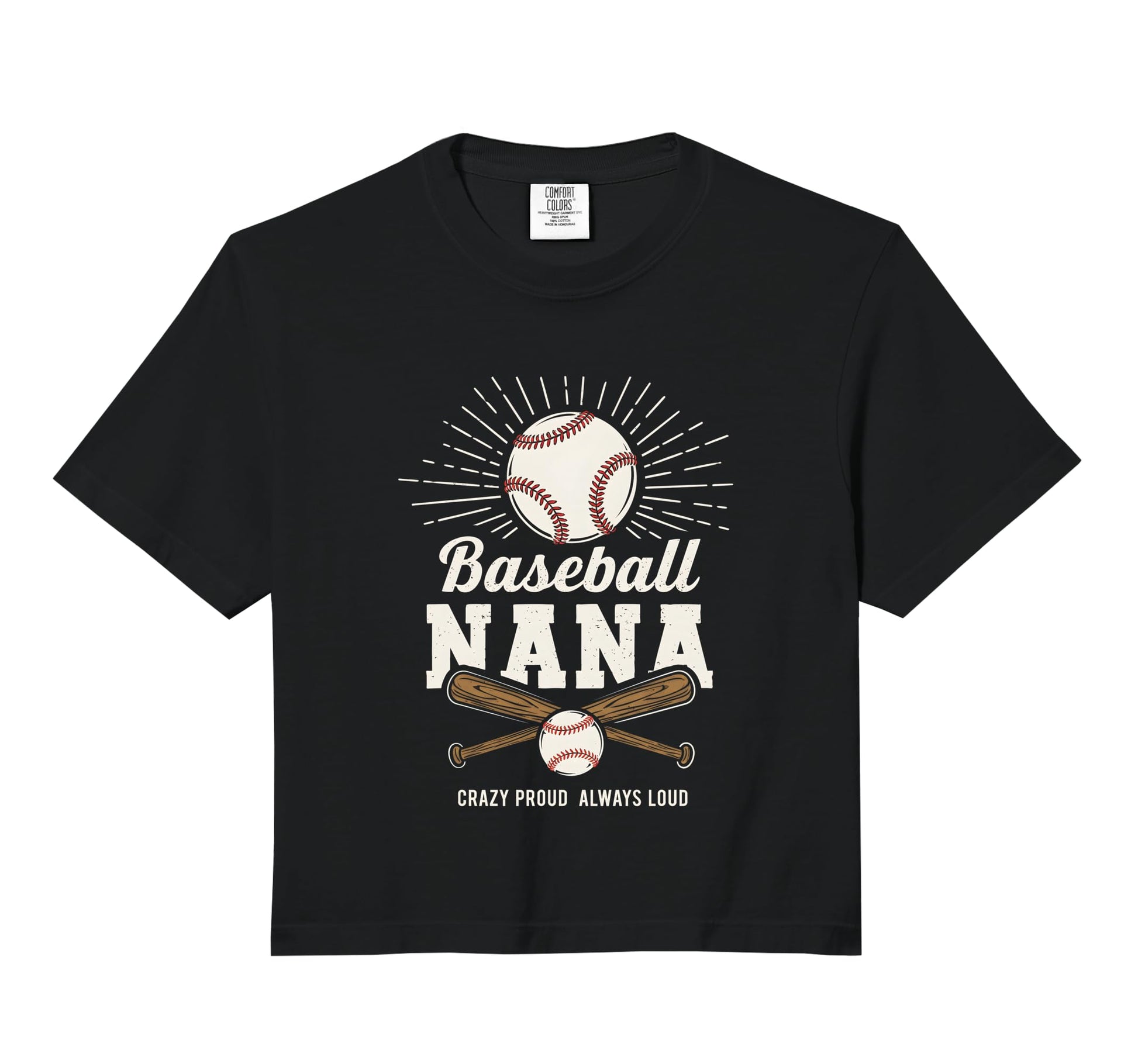 Baseball Nana Proud Grandma Sweatshirt - Casual Everyday Wear Men Women - T-Shirt, Sweatshirt, Hoodie