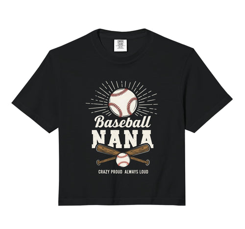 Baseball Nana Proud Grandma Sweatshirt - Casual Everyday Wear Men Women - T-Shirt, Sweatshirt, Hoodie