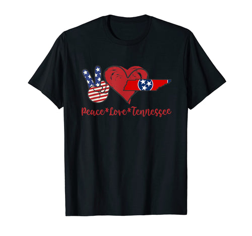 Peace Love Tennessee T-Shirt - Fun Novelty Design for Adults - T-Shirt, Sweatshirt, Hoodie
