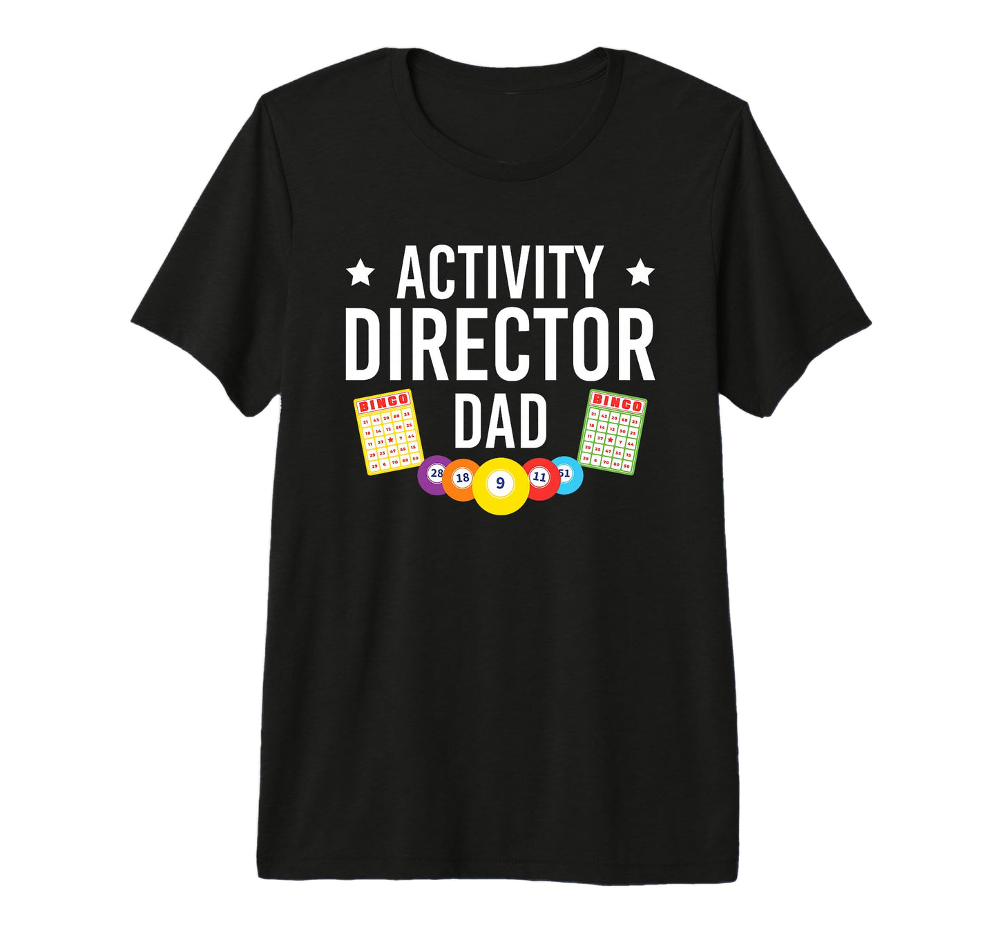 Mens Activity Director Dad Activity T-Shirt - Graphic Print for Adults - T-Shirt, Sweatshirt, Hoodie