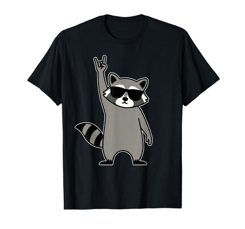 Raccoon Rock Music Band Concert T-Shirt - Minimalist Print for Adults - T-Shirt, Sweatshirt, Hoodie