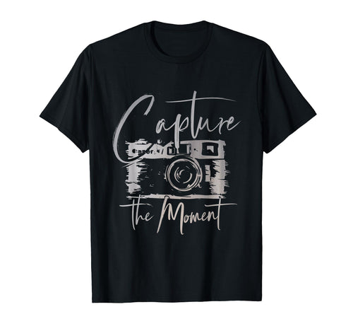 Capture Moment Photography Camera Art T-Shirt - Fun Novelty Design Unisex - T-Shirt, Sweatshirt, Hoodie