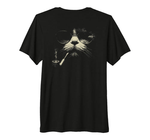 Tabby Cat Smoking Cigarette Grunge Meme 90S T-Shirt - Graphic Print Unisex - T-Shirt, Sweatshirt, Hoodie