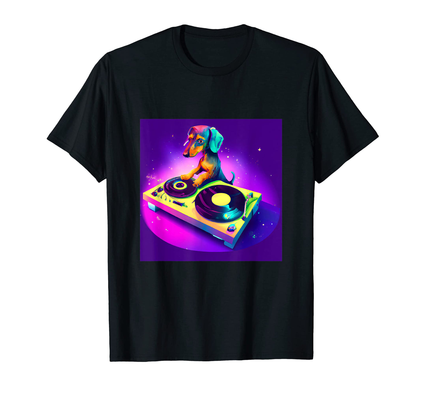 Dachshund Dj Vaporwave Dog Aesthetic T-Shirt - Aesthetic Graphic Men Women - T-Shirt, Sweatshirt, Hoodie