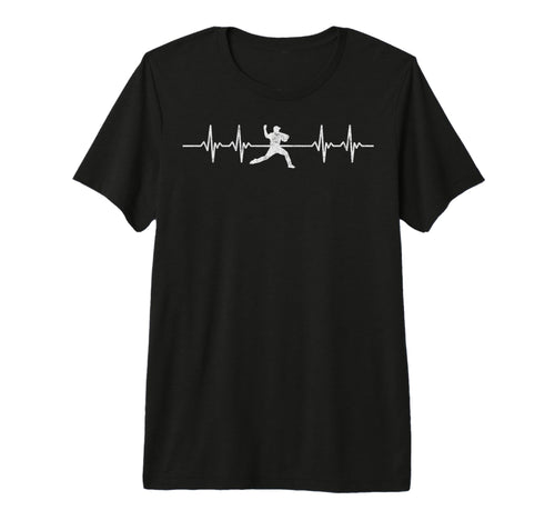 Baseball Player Heartbeat Coach T-Shirt - Casual Everyday Wear for Adults - T-Shirt, Sweatshirt, Hoodie
