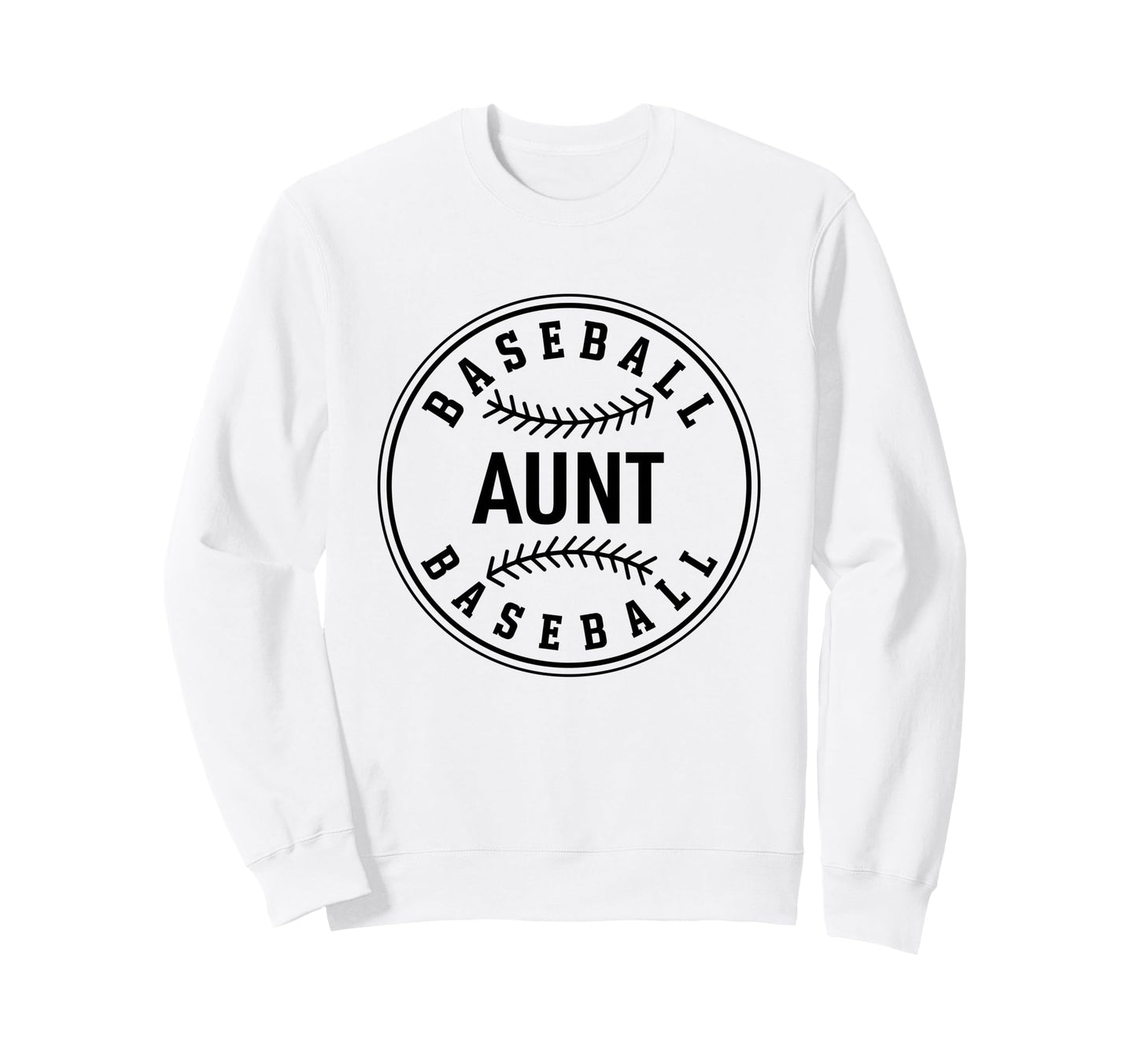 Baseball Aunt Sports Lover Auntie Sweatshirt - Unique Graphic Men Women - T-Shirt, Sweatshirt, Hoodie