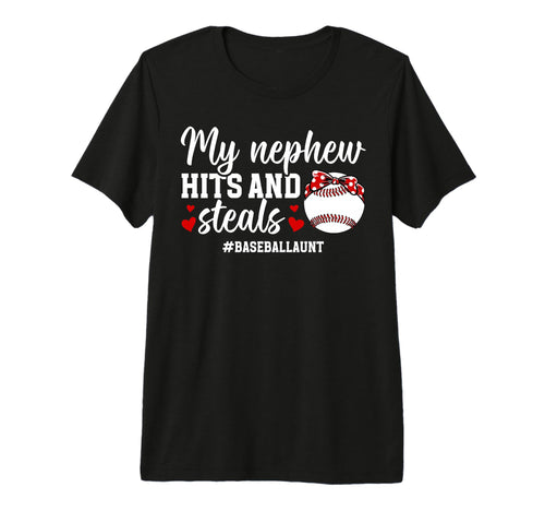 My Nephew Baseball Aunt Baseball T-Shirt - Aesthetic Graphic for Adults - T-Shirt, Sweatshirt, Hoodie