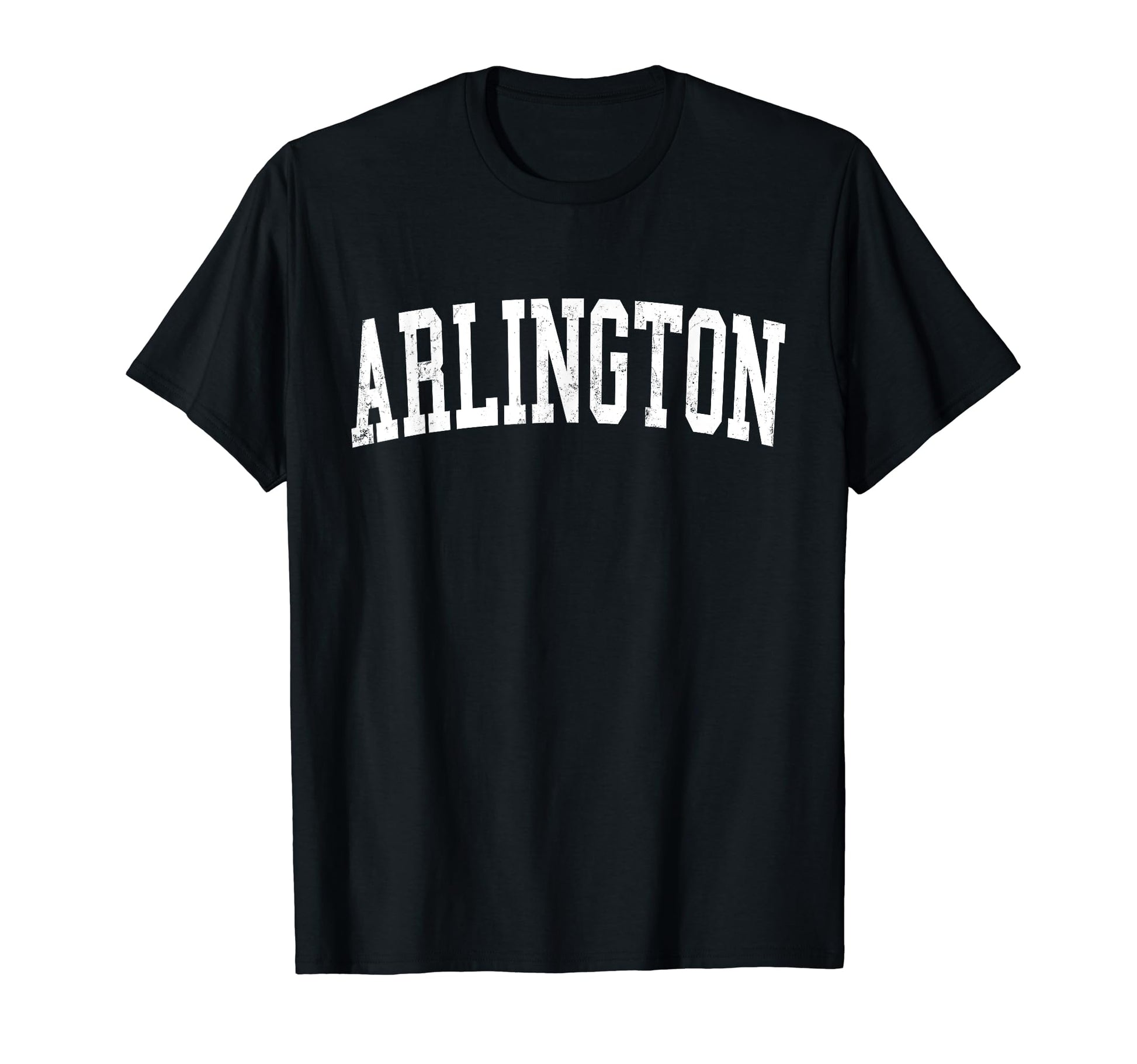 Arlington Wa Distressed White Varsity T-Shirt - Graphic Print Men Women - T-Shirt, Sweatshirt, Hoodie