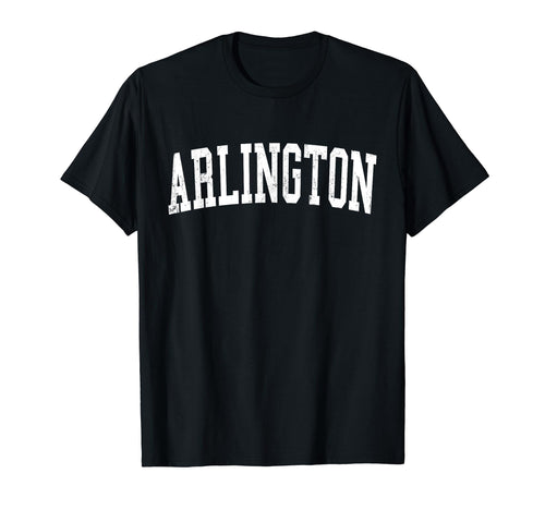 Arlington Wa Distressed White Varsity T-Shirt - Graphic Print Men Women - T-Shirt, Sweatshirt, Hoodie