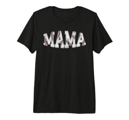 Baseball Mama Mom Sporty Player Mothers T-Shirt - Minimalist Print Unisex - T-Shirt, Sweatshirt, Hoodie