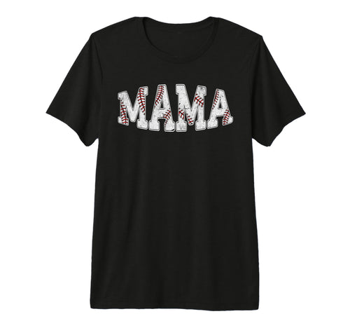 Baseball Mama Mom Sporty Player Mothers T-Shirt - Minimalist Print Unisex - T-Shirt, Sweatshirt, Hoodie