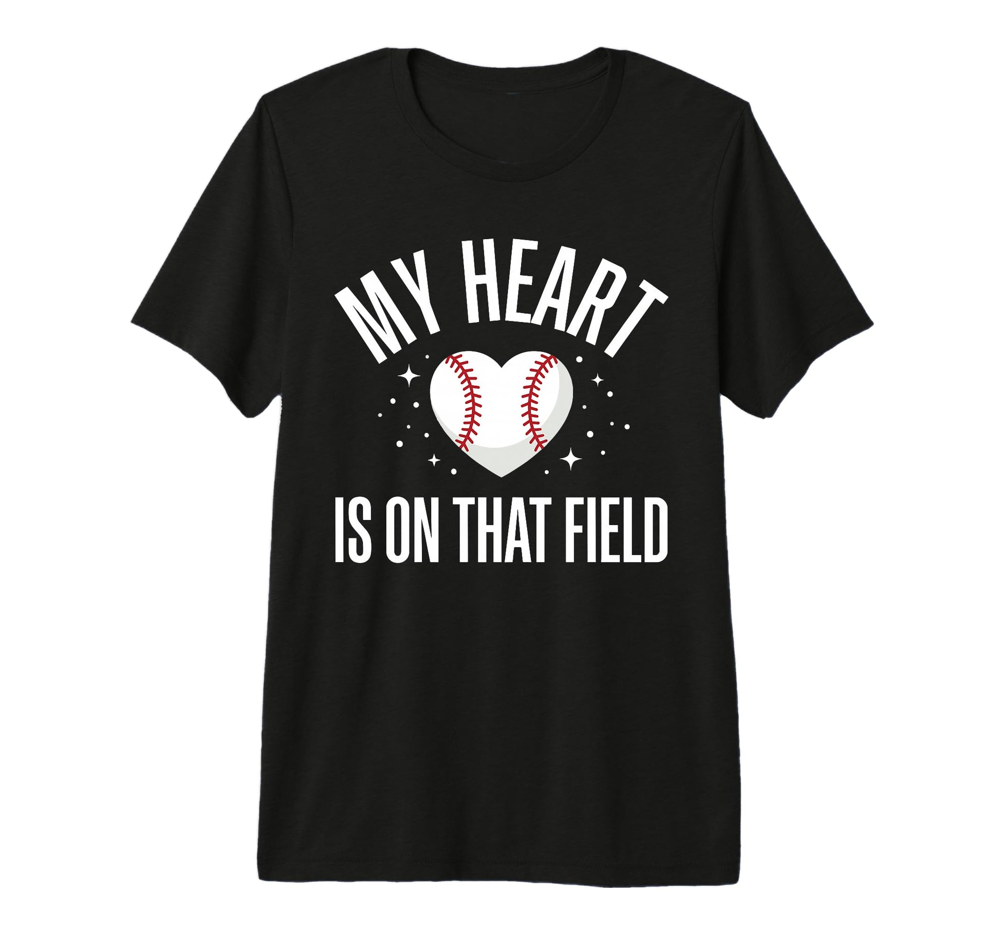 My Heart Is That Field Baseball Mom Dad T-Shirt - Aesthetic Graphic Unisex - T-Shirt, Sweatshirt, Hoodie