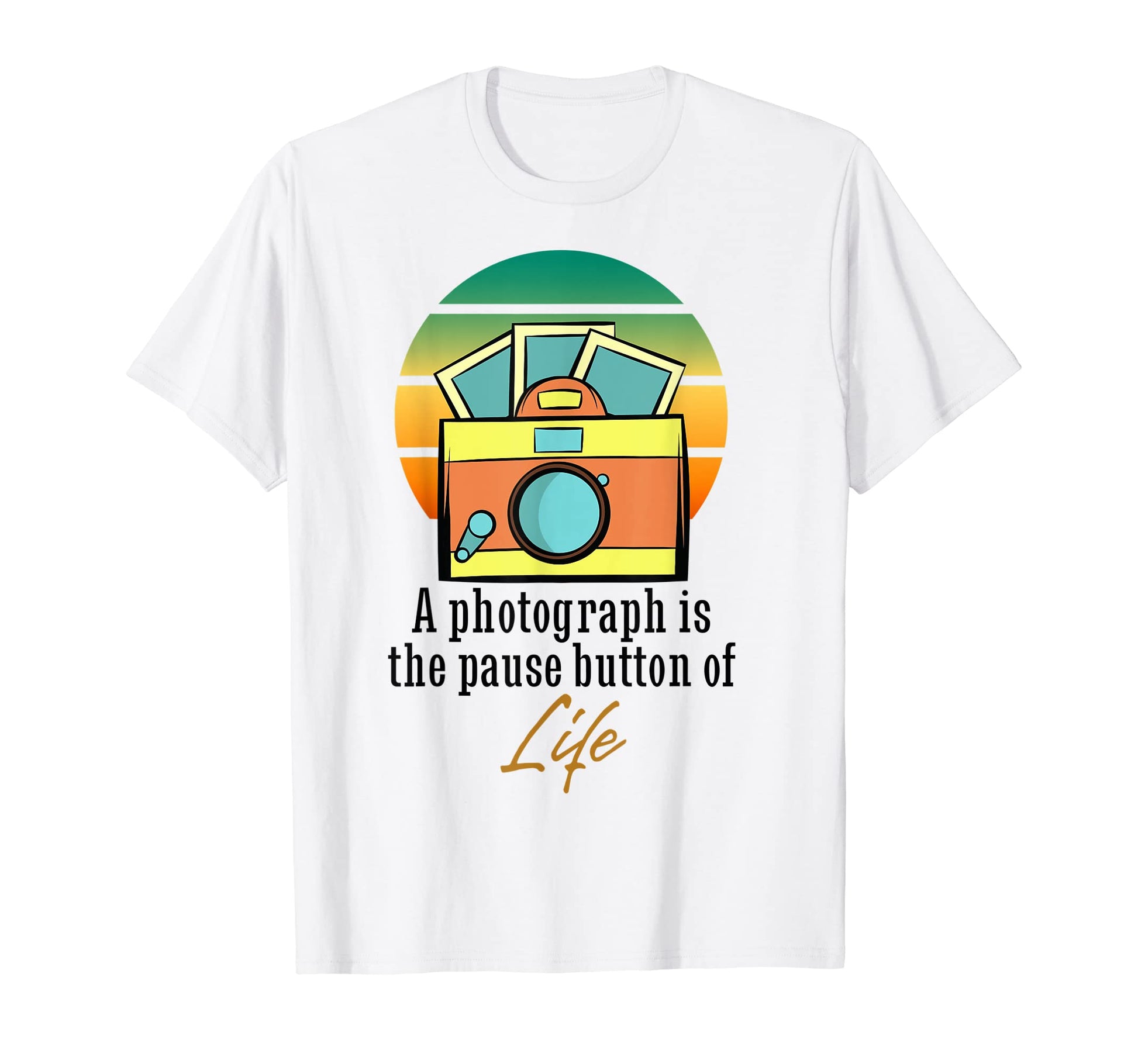 Photography Camera Sunset Photographer T-Shirt - Unique Graphic Men Women - T-Shirt, Sweatshirt, Hoodie