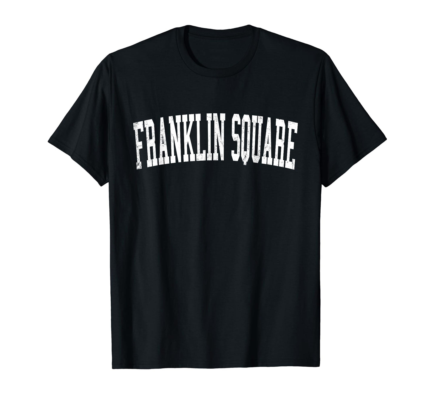 Franklin Distressed White Varsity T-Shirt - Streetwear Style Men Women - T-Shirt, Sweatshirt, Hoodie
