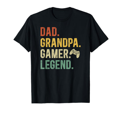 Dad Grandpa Gamer Grandpa Gaming T-Shirt - Trendy Graphic Men Women - T-Shirt, Sweatshirt, Hoodie